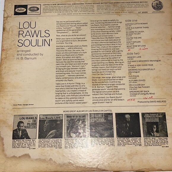 Lou Rawls vinyl Record soulin’ - Picture 4 of 9